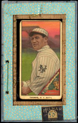 Picture, Helmar Brewing, T206-Helmar Card # 50, Jim Thorpe, Looking over shoulder, New York Giants